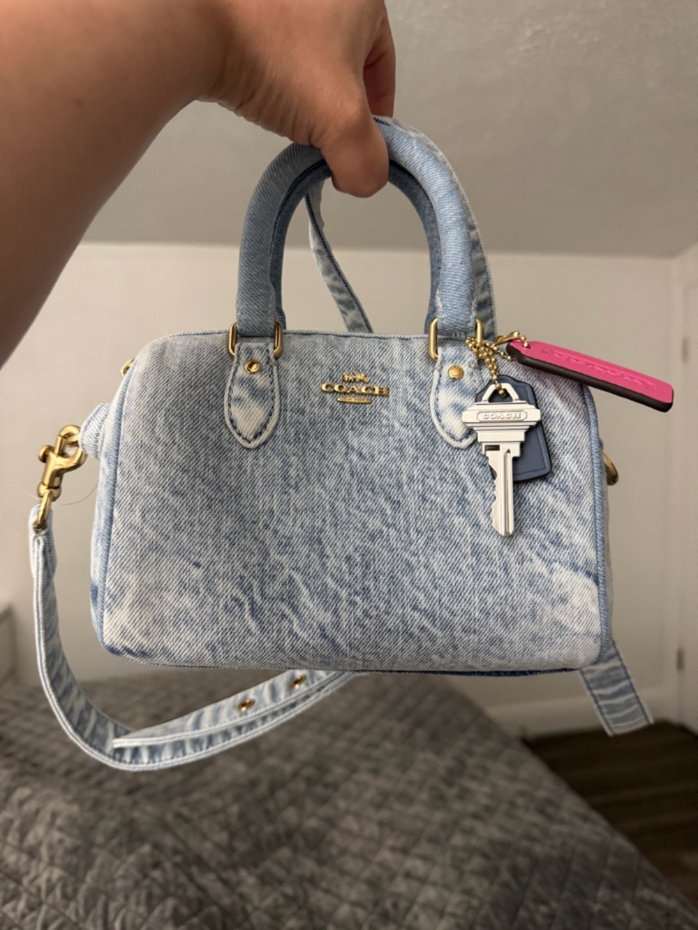 Coach Denim Mini Rowan